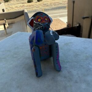 Handpainted Alebrije-Style Monkey Folk Art Figurine | Colorful Mexican Folk Art